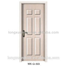 Conception moderne de porte en bois, porte en bois en MDF / porte intérieure en mélamine